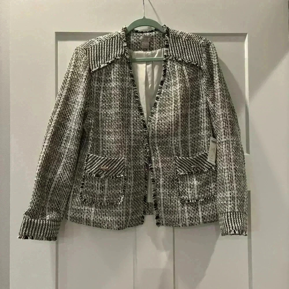Chicos Tweed Blazer New With Tags